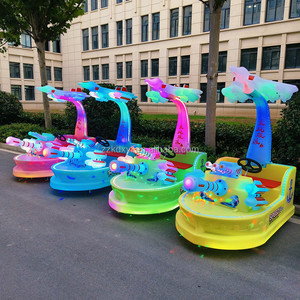 Parco a tema della città genitore-bambino luminoso elettrico divertimento auto doppio sedile bambini a batteria mezzi di trasporto autoscontro - Product Image 6