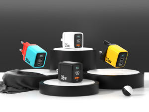 35W गन चार्जर डिजिटल डिस्प्ले फास्ट चार्जिंग स्टेशन लैपटॉप 1a1c पोर्ट pd3.0 qcc 3.0 स्मार्ट बिजली वितरण यात्रा - Product Image 3