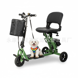 Triciclo Eléctrico Plegable con Motor sin Escobillas de 48V 5.2A, Alcance de 20 km, Carga Útil de 200-300 kg, para Personas con Discapacidad y Compras - Product Image 2