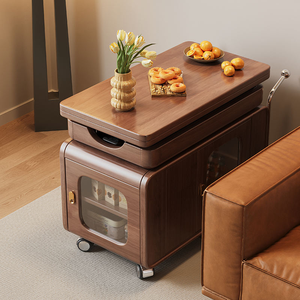 <span class=keywords><strong>Table</strong></span> <span class=keywords><strong>basse</strong></span> moderne <span class=keywords><strong>en</strong></span> bois massif, <span class=keywords><strong>table</strong></span> <span class=keywords><strong>basse</strong></span> mobile, pliable, salon, petit appartement, chariot - Product Image 6