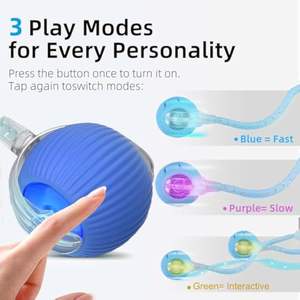 2025 Trending Smart <span class=keywords><strong>Cat</strong></span> Balls Mascotas recargables eléctricas Speedy Tail <span class=keywords><strong>Cat</strong></span> Toys Juguete interactivo de movimiento rápido para perros y gatos - Product Image 3