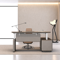 Bureau de direction électrique intelligent à hauteur réglable, écologique E0, de qualité supérieure, 2 mètres, pour chef d'équipe