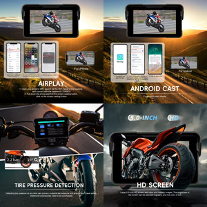 หน้าจอ IPS สำหรับมอเตอร์ไซค์แบบพกพาขนาด 5 นิ้ว ยี่ห้อ Podofo พร้อมระบบ Wireless Carplay/Android Auto รองรับ BT กันน้ำระดับ IP68 ถอดออกง่าย รวดเร็ว รับผลิตแบบ ODM/OEM - Product Image 3