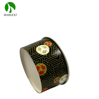 Série de bols KR 165 - Conception d'emballage créative, bols en papier kraft jetables pour l'emballage alimentaire avec des motifs imprimés personnalisés