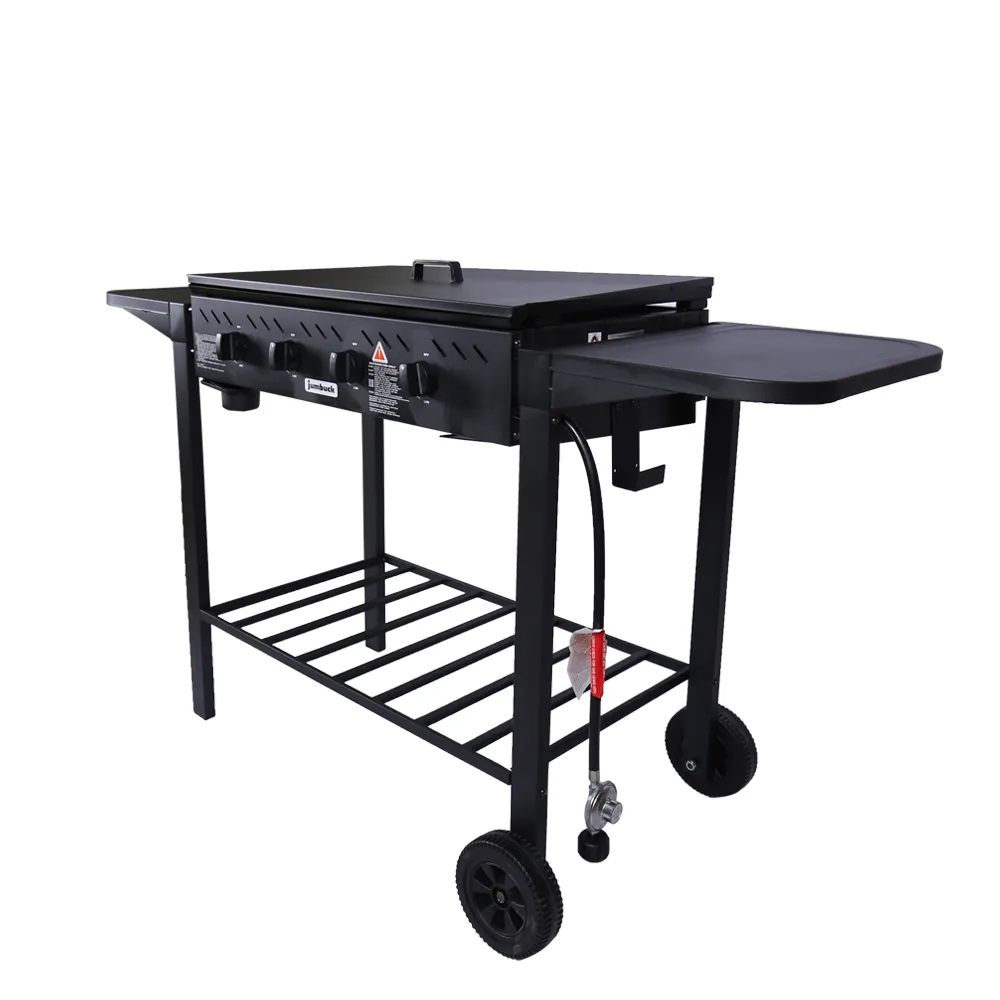 Outdoor Garden Large Metal Gas BBQ Grill Family Party Outdoor Camping Custom Stainless Steel BBQ Grill