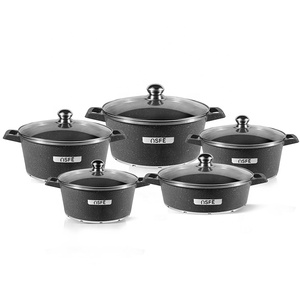 Vente flash : 10 pièces de casseroles en <span class=keywords><strong>aluminium</strong></span> antiadhésif classiques de 3 couleurs, prix bas, fabrication en <span class=keywords><strong>fonte</strong></span> <span class=keywords><strong>légère</strong></span> - Product Image 3