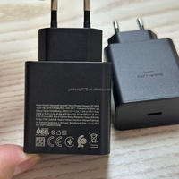 Nuevo Adaptador de 60 Vatios T6010 PD, Cargador de Pared Negro con Enchufe US/EU, Adaptador de Corriente USB C para Samsung Galaxy S26 Ultra S25