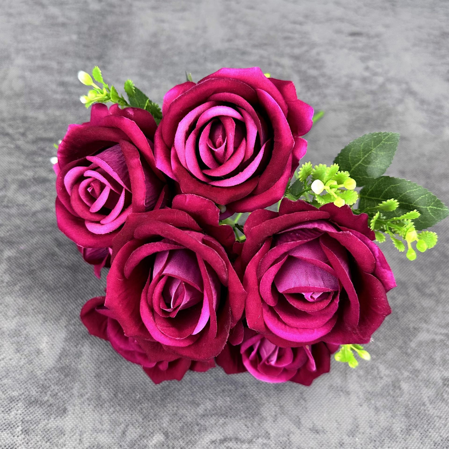 Round Rose - Deep Rose Red