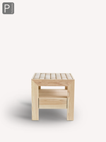 Sofia Mg12 table de chevet design italien tabouret carré créatif tabouret de dressing table de chevet style Wabi Sabi