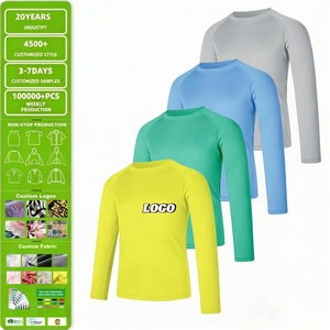 Chemise <span class=keywords><strong>de</strong></span> protection solaire pour garçon, Rash Guard, T-<span class=keywords><strong>shirt</strong></span> <span class=keywords><strong>de</strong></span> natation, T-<span class=keywords><strong>shirt</strong></span> <span class=keywords><strong>de</strong></span> pêche à manches longues, séchage rapide, léger, personnalisé, SPF 50 - Product Image 1