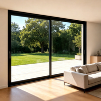 Puerta Corredera de Vidrio para Patio con Aislamiento Térmico Certificado DEEZON AS2047, Moderna, Doble, para Exteriores, Jardín, Villa