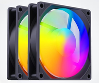Ventilateur de boîtier PC RGB 120 mm, ventilateur silencieux à roulement à billes 4 broches pour refroidisseur de processeur