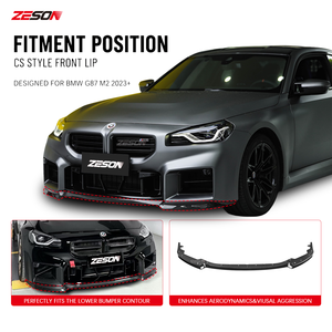 Divisor Delantero Estilo CS de Fibra de Carbono Seca para <span class=keywords><strong>BMW</strong></span> M2 G87 Coupé 2023+ - Product Image 5