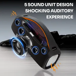 Speaker nirkabel Stereo Tws tahan air TK-112 TAE kualitas tinggi untuk pesta 100w pengeras suara luar ruangan Karaoke dengan mikrofon
