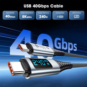 Cable de Carga Rápida USB4 con Pantalla LED, PD3.1, 240W, 40Gbps, 8K60Hz para Switch y MacBook - Product Image 4