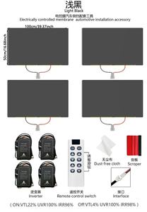 <span class=keywords><strong>Film</strong></span> intelligent commutable PDLC de qualité supérieure, personnalisé, gris, blanc, foncé, <span class=keywords><strong>film</strong></span> teinté électronique pour vitres de voiture - Product Image 4