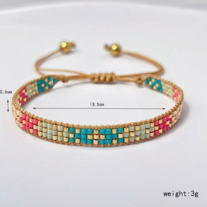 Nouveau <span class=keywords><strong>Bracelet</strong></span> Tissé <span class=keywords><strong>à</strong></span> la Main Style Bohème Géométrique avec <span class=keywords><strong>Perles</strong></span> Miyuki de Haute Qualité 6mm pour Femme, Cadeau, Vente en Gros 2026 - Product Image 6