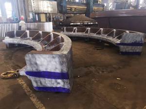 Pièces de rechange personnalisées pour usine de ciment en acier : Ensemble pignon et couronne d'engrenage de four rotatif de grande taille avec boîte de vitesses et roulement - Product Image 2