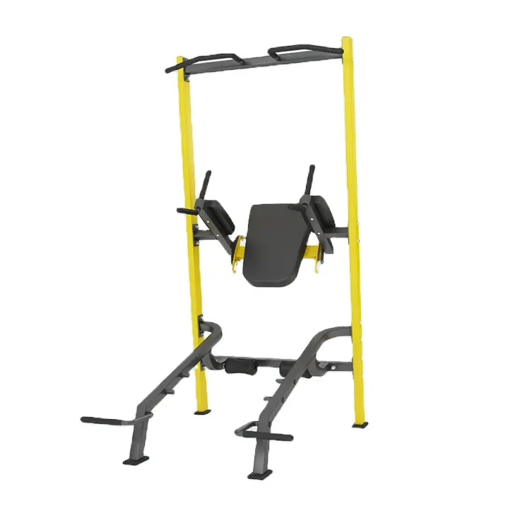 Eerste Grade Staande Gym Apparatuur Commerciële Fitness Apparatuur Knie Up Dip/Pull Up Rack Sterkte Gym Apparatuur