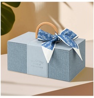 Coffrets Cadeaux Cosmétiques de Luxe en Stock, Ensemble de Boîtes Cadeaux en Cuir PU pour Mariage, Bonbons, Demande en Mariage de Demoiselle d'Honneur avec Ruban en Tissu