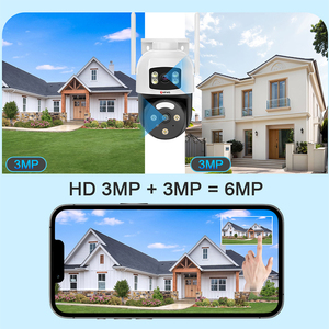 Hfw HD 6MP ống kính kép PTZ máy ảnh CMOS <span class=keywords><strong>WIFI</strong></span> CCTV <span class=keywords><strong>Camera</strong></span> an ninh không dây không thấm nước 3.6mm ống kính giám sát máy ảnh và <span class=keywords><strong>IP</strong></span> mạng - Product Image 6