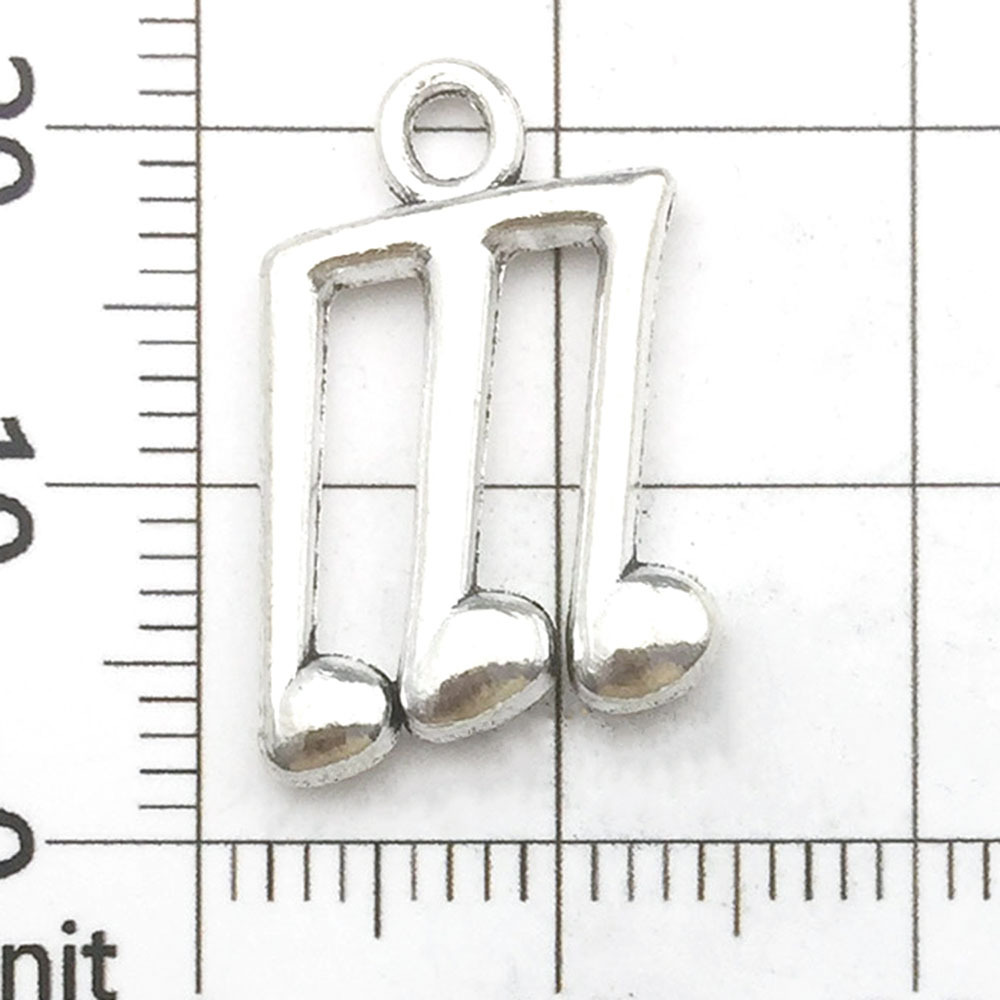 One antique silver musical note - 1.4g - 13*21mm - 9162