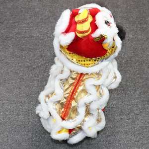 Abbigliamento per Animali Domestici Stile Cinese Danza del <span class=keywords><strong>Leone</strong></span> Invernale per Cani e Gatti Teddy Corgi Accessori per Capodanno in Velluto a Quattro Zampe Vendita all'Ingrosso - Product Image 3