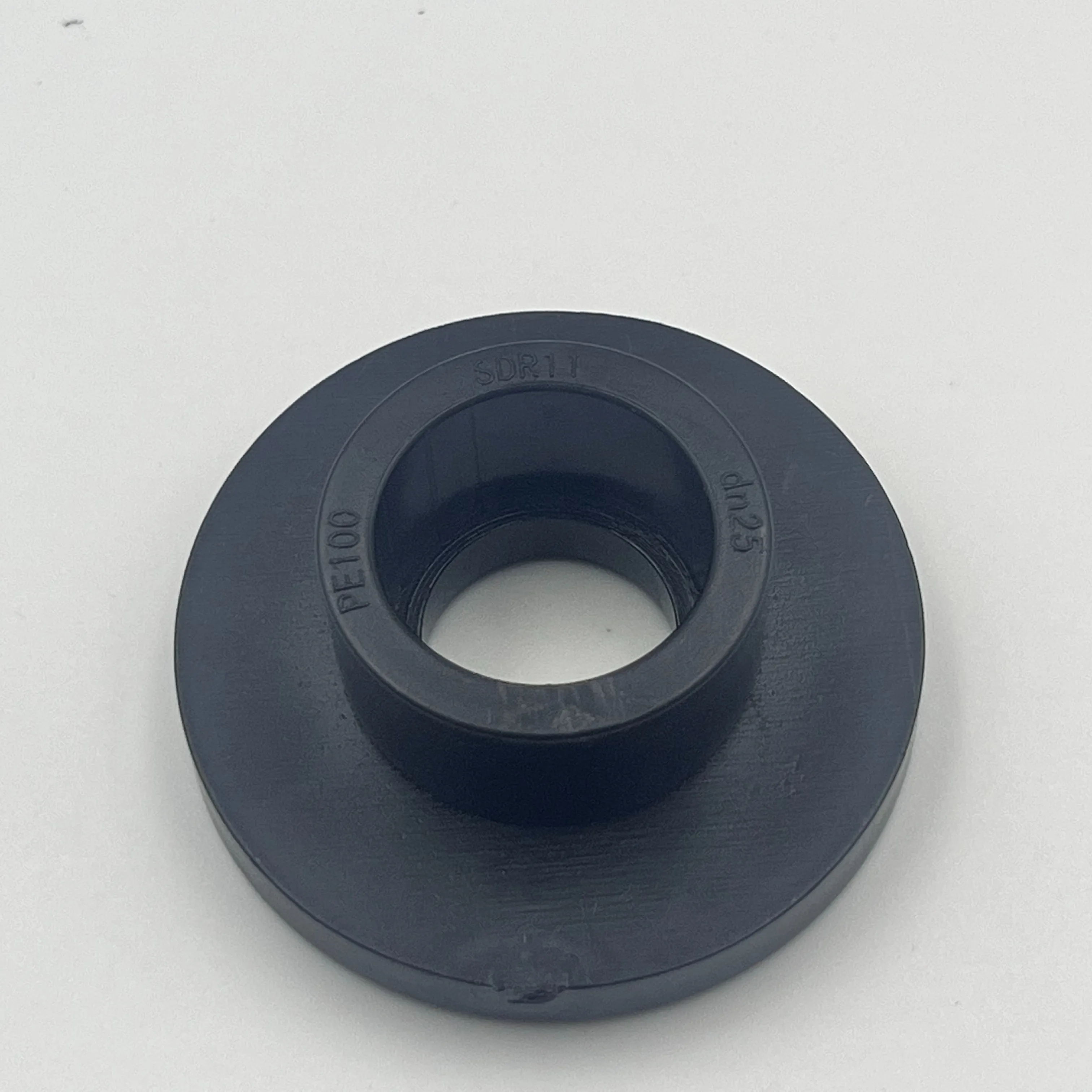 Jy 25mm HDPE stub cuối ổ cắm phụ kiện đường ống mặt bích đầu với đầu tròn mã hàn kết nối kỹ thuật ép phun