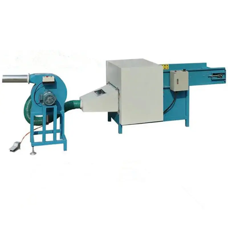 Industrial Electric Polyester Fiber Opening Carding Machines And Pillow Filling Machine
