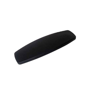 Fundas de repuesto para reposabrazos para sillas de videojuegos, 220x75mm, textil negro, duradero, juego de 2 piezas, diseño moderno y sencillo - Product Image 1