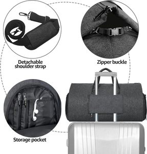 Free Sample Hot Selling Waterproof Convertible Garment Duffel Luggage <b>Bags</b> Garment <b>Suit</b> <b>Bag</b> Carry on Travel Duffel <b>Bag</b> - Product Image 6