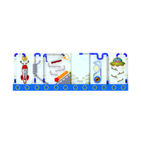 Ensemble d'équipement de terrain de jeu d'aventure intérieur populaire pour enfants adultes cadre de jeu doux Portable coloré