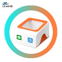Escáner de Pagos de Escritorio JR P8, Diseño Cúbico Compacto, Lee Códigos de Barras Dañados, Lector de Códigos QR 2D Manos Libres para Puntos de Venta Minoristas