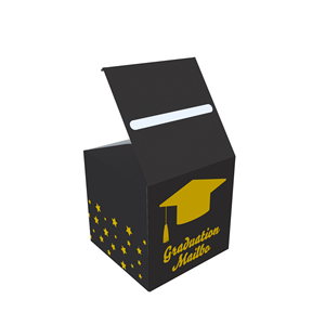 Custom Graduation Gift Box Congrats Grad Foldable Cardboard Decorations Box Graduation Party Decoration Packaging Gift Box