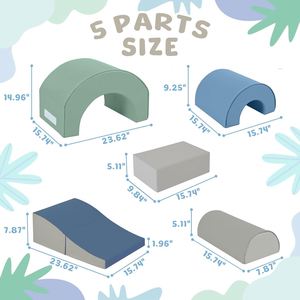 Blocs de mousse d'escalade pour aire de jeux, rembourrés en EPE, durables, pour la maternelle et les tout-petits - Product Image 4