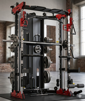 Station multifonction Smith en acier inoxydable pour entraînement de force commercial, musculation et exercices de squat