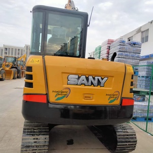 Excavadora de Ruedas Usada SANY SY55C Pro de 5 Toneladas con Bomba de Motor y Rodamientos, Potencia de 43KW, Capacidad de Cucharón de 0.21m - Product Image 4