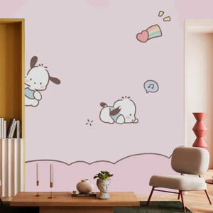 วอลเปเปอร์ติดผนังลาย<span class=keywords><strong>กระต่าย</strong></span>น่ารักทันสมัย สีอ่อนลายดอกไม้ กันไฟ วอลเปเปอร์ 3 มิติ ตกแต่งบ้าน - Product Image 2