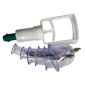 Shuangjin Set bekam vakum, 6 cangkir profesional Cina Set Perawatan bekam titik akupuntur Kesehatan - Product Image 2