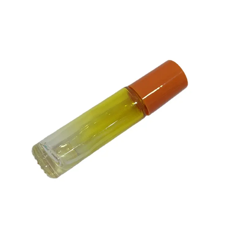 Aceite esencial Gradiente Amarillo Rosa Azul botella de rodillo de perfume 10ml rollo de vidrio en botella con tapa de plástico
