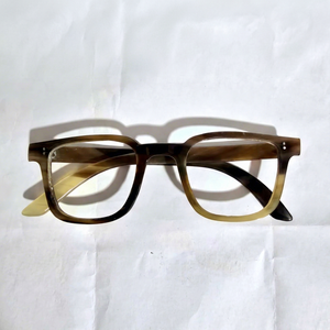 Montura de Gafas Rectangulares de Cuerno Natural, Material Ecológico, Diseño Moderno y Elegante, Gafas Ópticas de Moda - Product Image 1