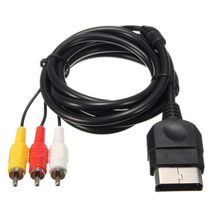 Compatible con Xbox, cable compuesto de audio y video AV, conector RCA macho a hembra 3RCA para consola de juegos - Product Image 1