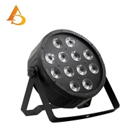 AICPOSE Mini projecteur PAR 12x12W à prix raisonnable, contrôle DMX 512, LED RGBW, projecteur PAR plat pour scène