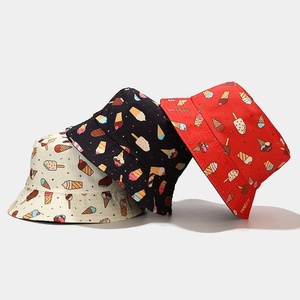 Nuevo sombrero de cubo de verano para estudiantes estilo coreano chica suave helado pescador Casual pesca impreso bordado a cuadros sol - Product Image 1