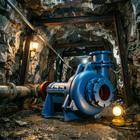Pompe centrifuge horizontale pour le dragage de sable et l'évacuation des résidus miniers