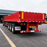 Vente d'usine JINFENG : Nouvelles semi-remorques à ridelles latérales en acier pour le transport de marchandises en vrac, capacité 15001-100000 kg