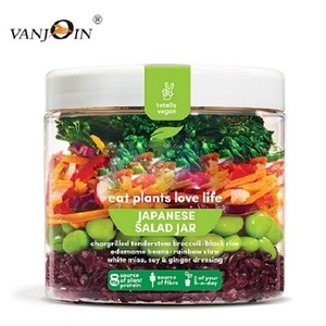 Plastic Salad Plastic Large Jar Clear 500ml 16 Oz PET Jars Plastic Salad Box BPA Free Large Refillable Plastic Food Jars