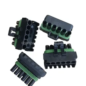 Apov (formerly delphe) conector feminino 12020926, pacote de tempo preto de 6 vias, montagem do conector feminino, corrente máxima 20a