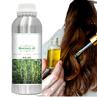 Aceite para el Crecimiento del Cabello de Romero Puro y Natural, Aceite Esencial Multiusos, Aceite Botánico Fresco, Aceite para el Cabello 100% Puro y Crudo para el Crecimiento del Cabello