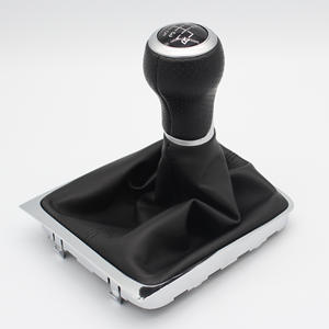 Poignée de levier de vitesse en cuir pour Volkswagen Passat B6 Audi, conception ergonomique, 5ème et 6ème vitesse, transmission manuelle - Product Image 3